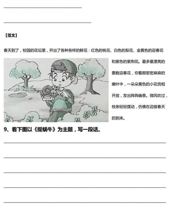 博士妈妈真有才!自制看图写话60篇,孩子从小练,作文次次都拿优 9