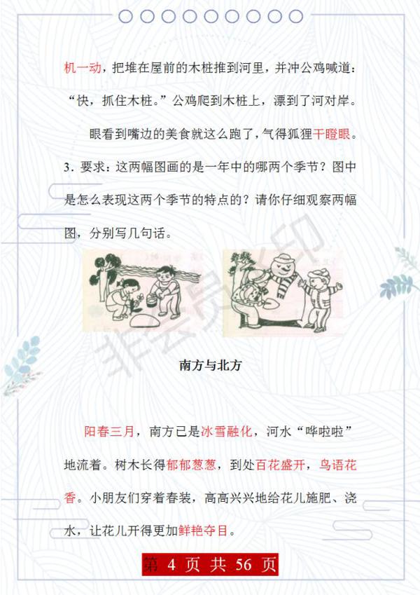 小学校长:这35篇看图写话,给孩子照着练,考场作文必定妙笔生花 3